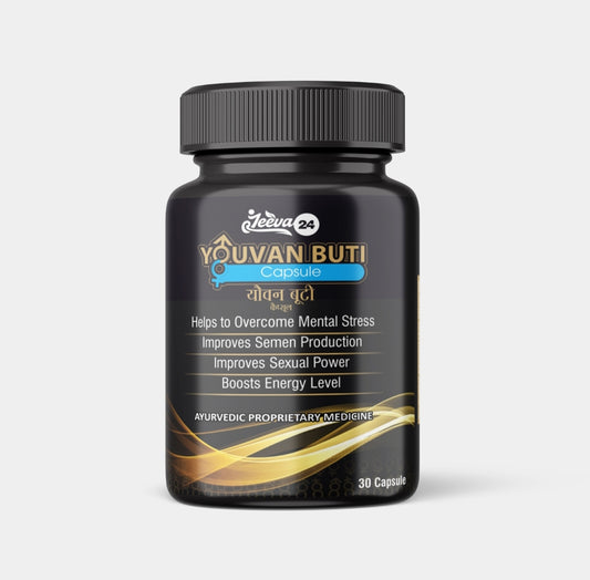 🌿 Youvan Buti Capsules – Ayurvedic Support for Vitality, Semen Retention & Energy Boost