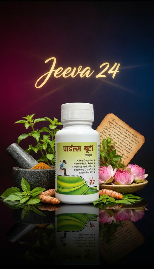 🌿 Piles Buti Capsules – Ayurvedic Relief for Hemorrhoids | 30 Herbal Capsules for Swelling Reduction, Soothing Comfort & Digestive Support